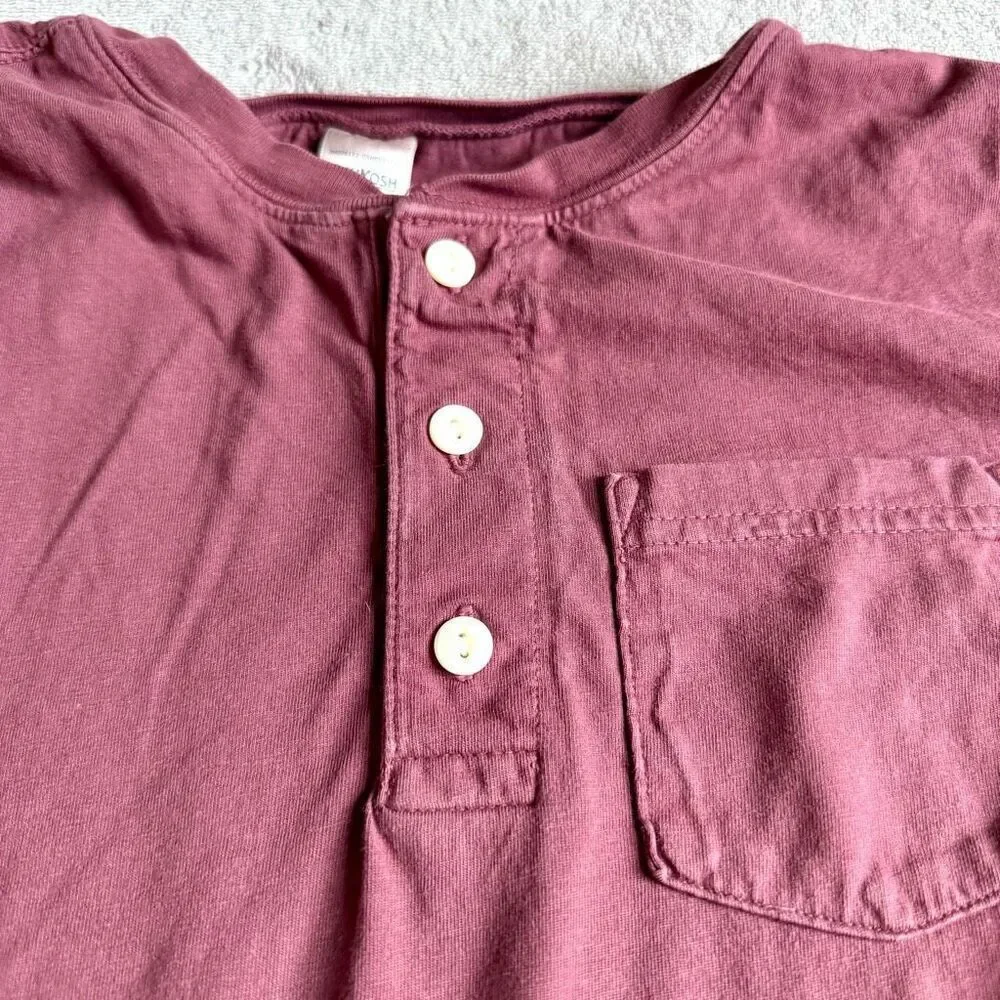 OshKosh B’Gosh Boys Longsleeve Garment Dyed Henley Shirt